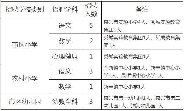 南湖区小学最新招聘公告概览